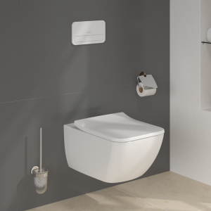 Villeroy & Boch Viconnect Pro 2.0 Toilet Frame with Venticello Wall Mounted Toilet and White Flush Plate