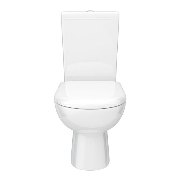 Vienna Short Projection Cloakroom Toilet with Seat - Image 4