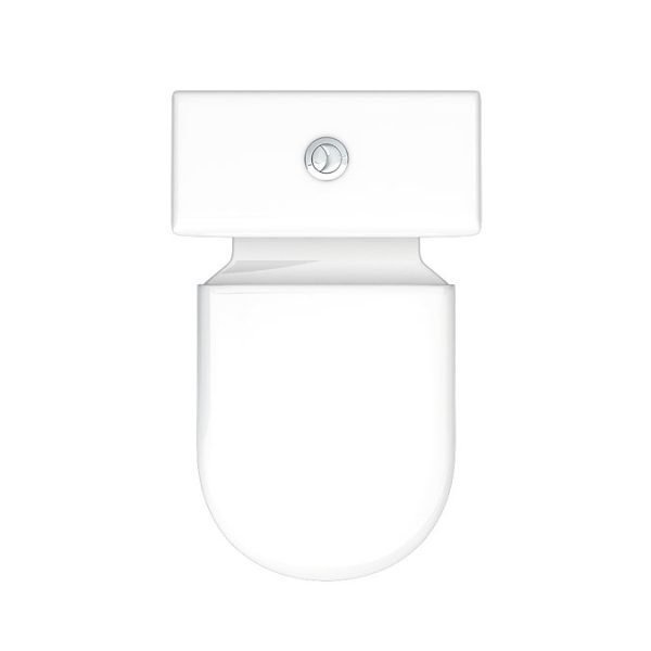 Vienna Short Projection Cloakroom Toilet with Seat - Image 6
