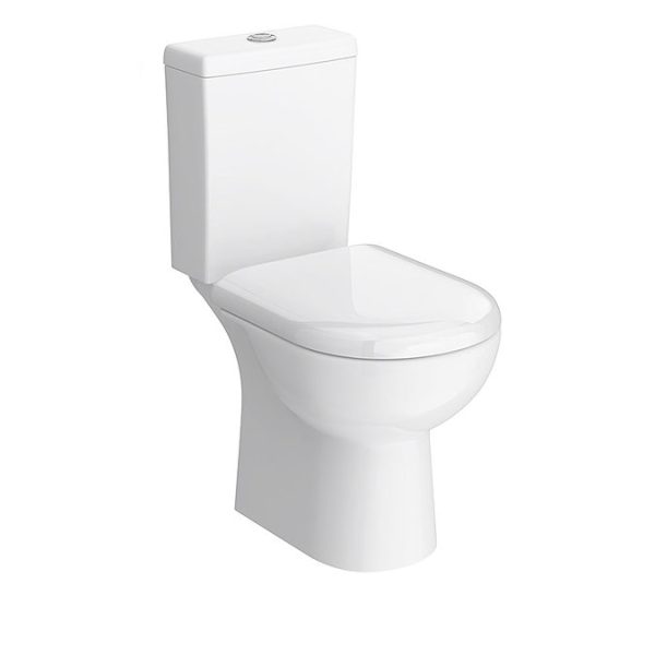 Vienna Short Projection Cloakroom Toilet with Seat - Image 2
