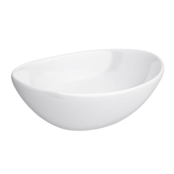 Venice Linea Rustic Oak Countertop Basin Unit   600mm 2 Drawer with Oval Gloss White Basin - Image 6