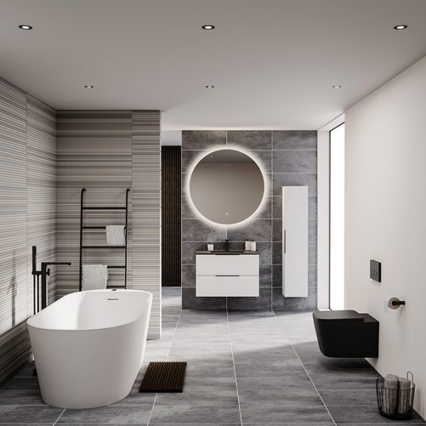 Atmosphere 1000mm Large Circular LED Mirror with Demister, Touch Control & Colour Changing Light - Image 5