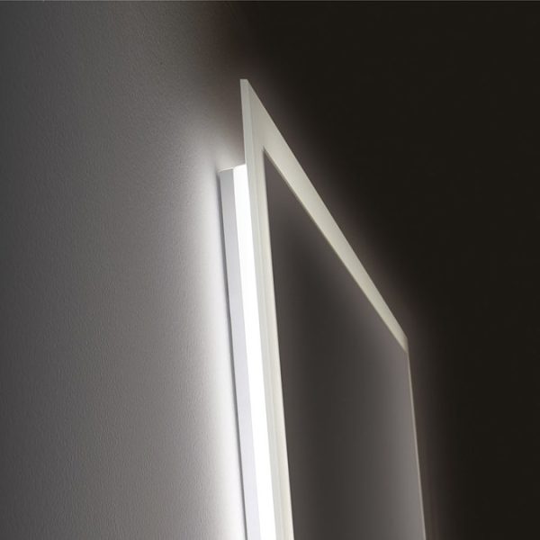 Venice 600 x 800mm Rectangular LED Illuminated Anti Fog Bathroom Mirror - Image 4