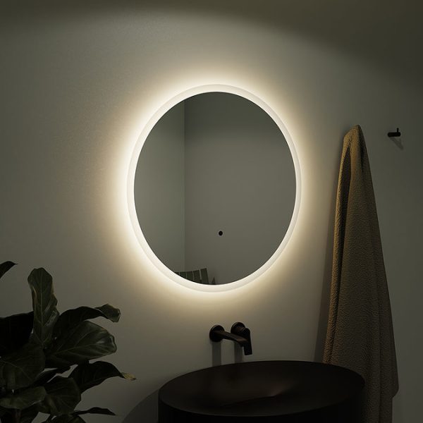 Venice 1200mm Round LED Illuminated Anti Fog Bathroom Mirror - Image 3
