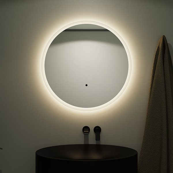 Venice 1200mm Round LED Illuminated Anti Fog Bathroom Mirror - Image 4
