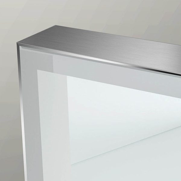 Venice Chrome 1000 x 700mm LED Illuminated Mirror with Demister Pad - Image 2