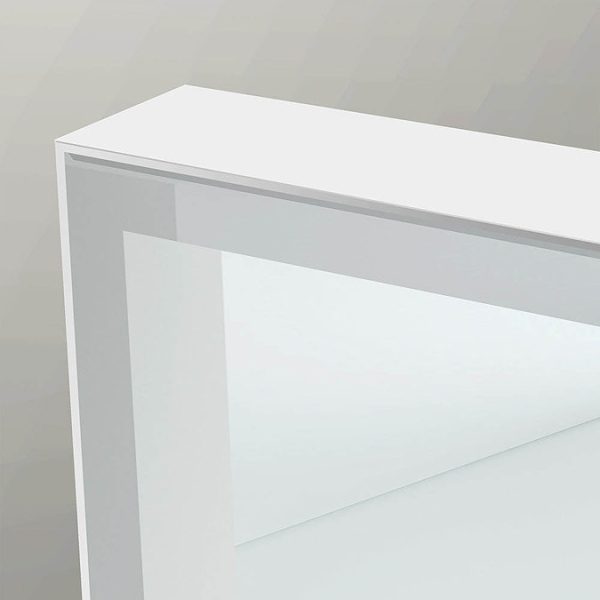 Venice White 1000 x 700mm LED Illuminated Mirror with Demister Pad - Image 2