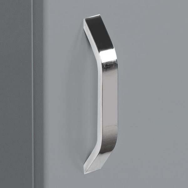 Valencia Perla Floor Standing Cloakroom Vanity (Gloss Grey   450mm Wide) - Image 5
