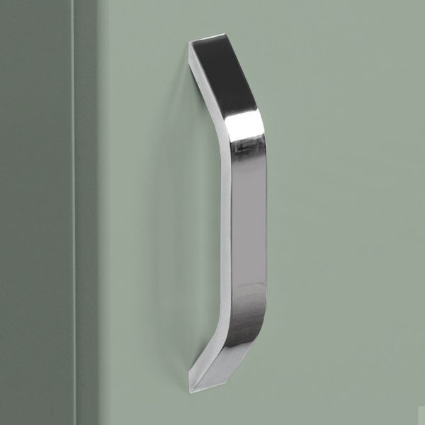 Valencia Perla Fluted Floor Standing Cloakroom Vanity (Matt Green   450mm Wide) - Image 2