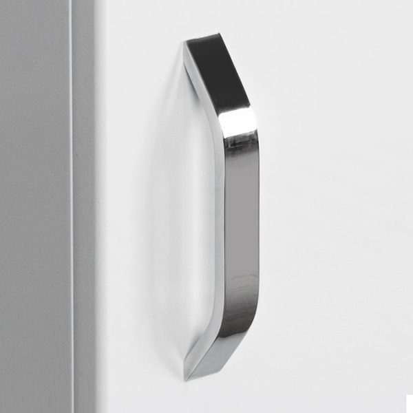 Valencia Perla Floor Standing Cloakroom Vanity (Gloss White   450mm Wide) - Image 5
