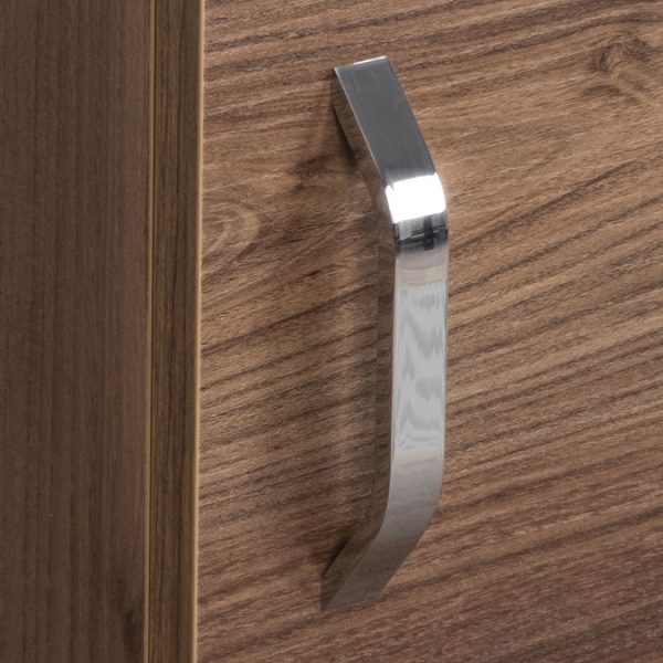 Valencia Perla Wall Hung Cloakroom Vanity (Dark Oak Effect   450mm Wide) - Image 4