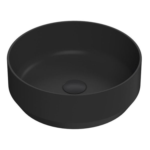 Venice Fluted Satin Anthracite Wall Hung Double Countertop Vanity Unit incl. 2 Matt Black Basins (1200mm w. Matt Black Handles) - Image 4