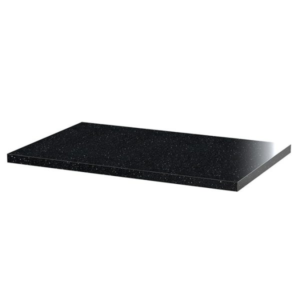 Venice Fluted 600mm Anthracite Vanity Unit   Wall Hung 2 Drawer Unit with Black Worktop & Chrome Handles - Image 4