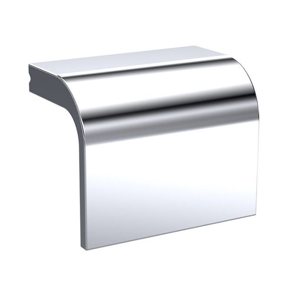 Venice Abstract 600mm White Vanity Unit   Wall Hung 2 Drawer Unit with White Worktop & Chrome Handles - Image 3