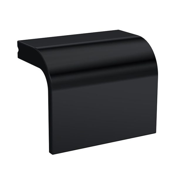 Venice Abstract 600 White Vanity   Wall Hung 2 Drawer Unit w. White Worktop, Rectangular Matt Black Basin & Handles - Image 4