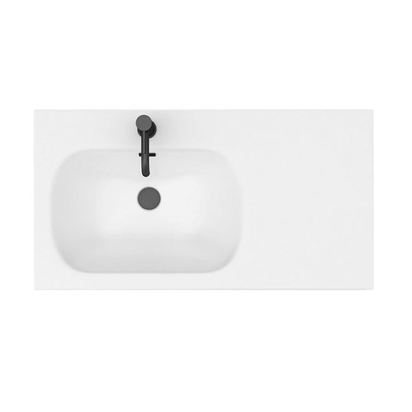 Venice 900 Black Frame Basin Washstand incl. Solid Stone Basin - Image 6