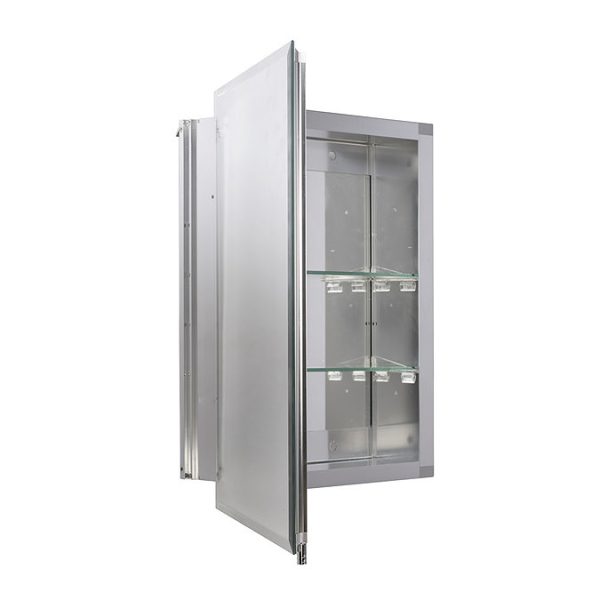 Croydex Winster Single Door Aluminium Mirror Cabinet with FlexiFix - Image 4
