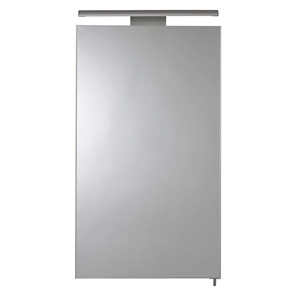 Croydex Jefferson Hang N Lock Single Door Illuminated Mirror Cabinet with Shaver Socket 700 x 400mm - Image 3