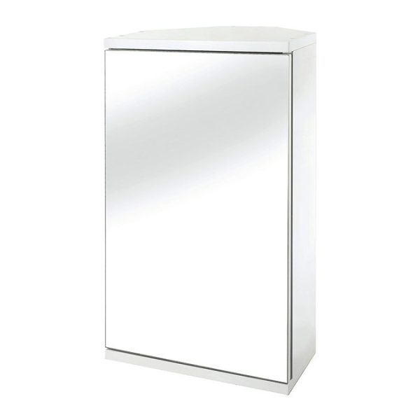 Croydex Simplicity Single Door Corner Mirror Cabinet - Image 3
