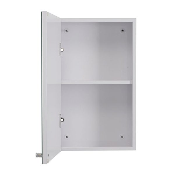 Croydex Carra White Single Door Mirror Cabinet - Image 3