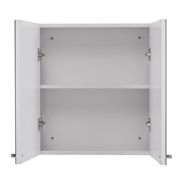 Croydex Carra White Double Door Mirror Cabinet - Image 2