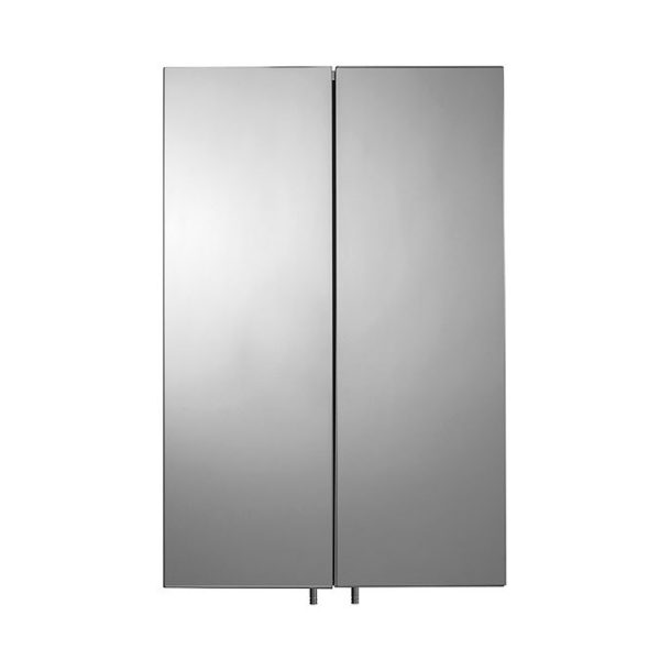 Croydex Avisio Double Door Stainless Steel Corner Mirror Cabinet - Image 4
