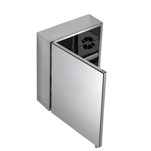 Croydex Avon Single Door Stainless Steel Mirror Cabinet - Image 3