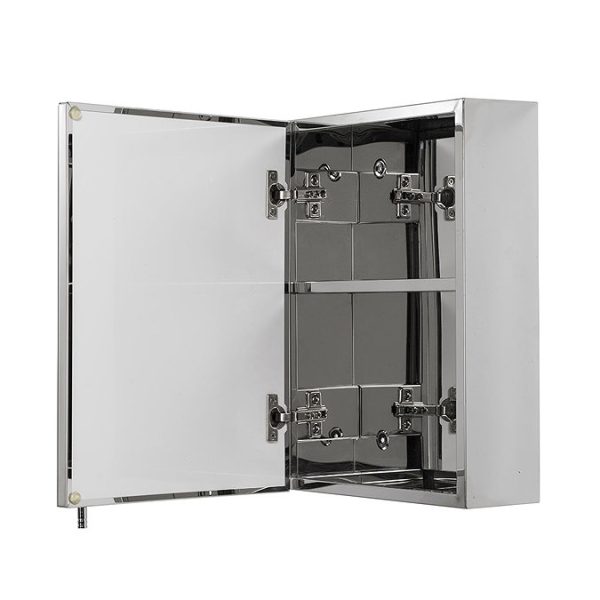 Croydex Avon Single Door Stainless Steel Mirror Cabinet - Image 4