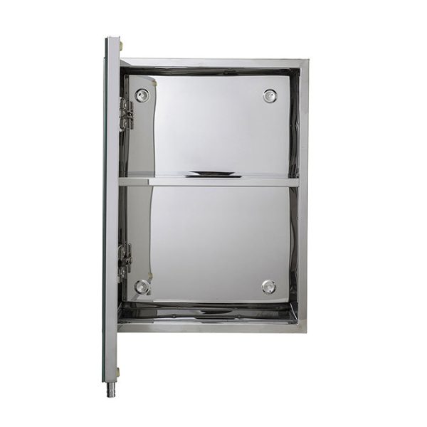 Croydex Avon Single Door Stainless Steel Mirror Cabinet - Image 5