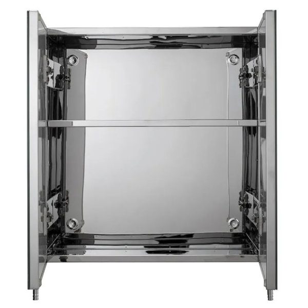 Croydex Avon Double Door Stainless Steel Mirror Cabinet - Image 2