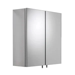 Croydex Avon Double Door Stainless Steel Mirror Cabinet