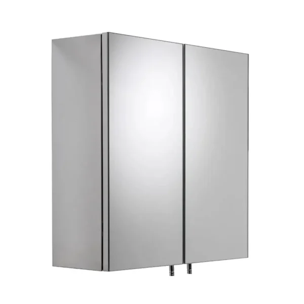 Croydex Avon Double Door Stainless Steel Mirror Cabinet