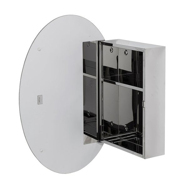 Croydex Tay Oval Mirrored Door Cabinet - Image 3