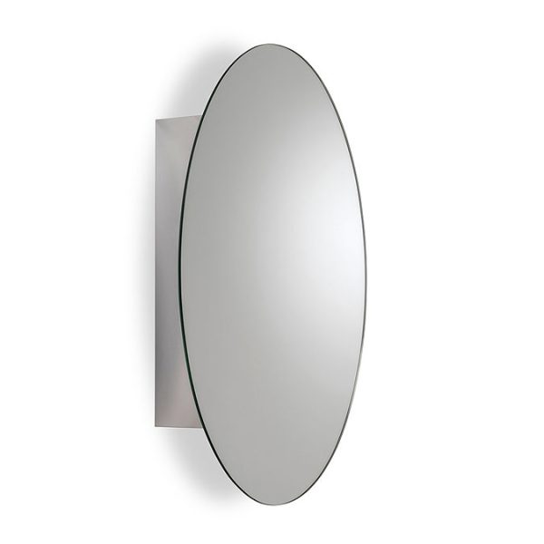 Croydex Tay Oval Mirrored Door Cabinet - Image 2