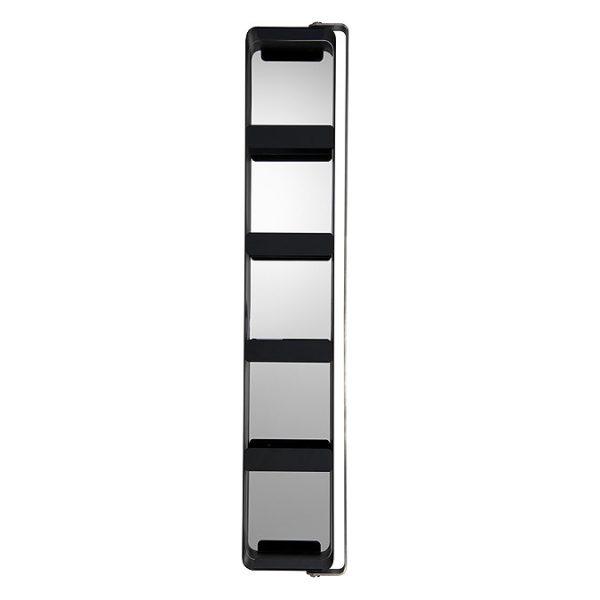 Croydex Arun Matt Black Tall Pivoting Mirror Cabinet - Image 4