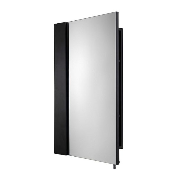Croydex Dawley Matt Black 400mm Single Door Mirror Cabinet - Image 6