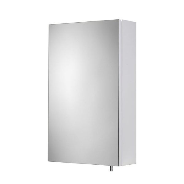 Croydex Dawley White Steel Single Door Mirror Cabinet with FlexiFix - Image 4