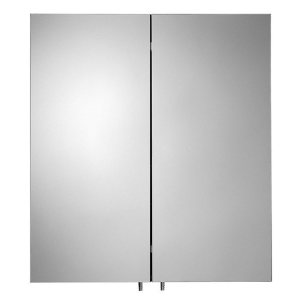 Croydex Dawley Matt Black 600mm Double Door Mirror Cabinet - Image 5