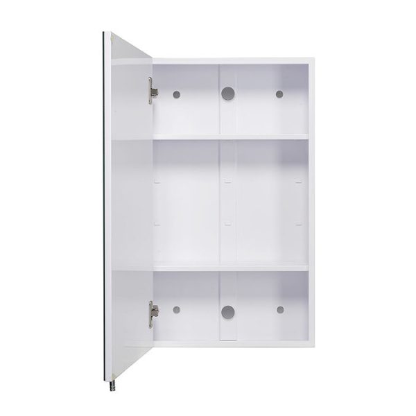 Croydex Finchley Stainless Steel Single Door Mirror Cabinet with FlexiFix - Image 3
