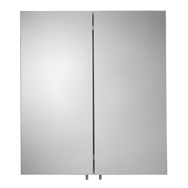 Croydex Finchley Stainless Steel Double Door Mirror Cabinet with FlexiFix - Image 4