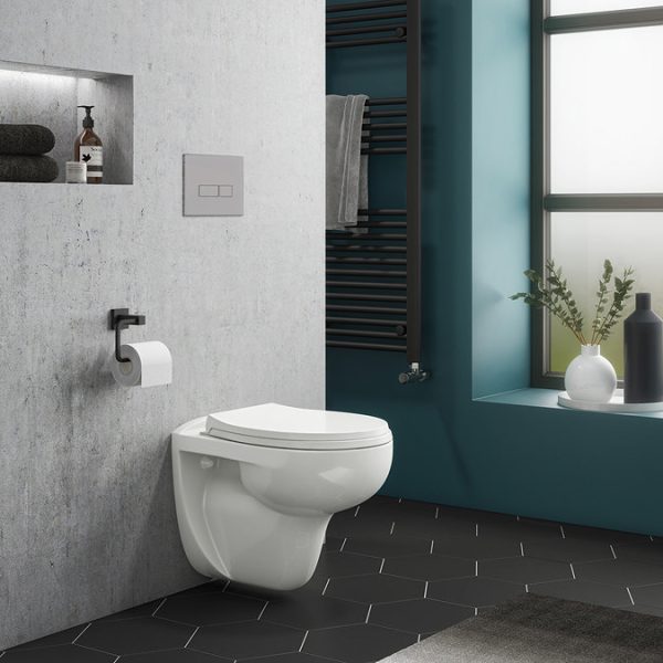 Melbourne Wall Hung Toilet + Soft Close Toilet Seat - Image 2