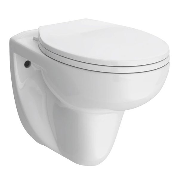 Compact Dual Flush Concealed WC Cistern with Wall Hung Frame & Standard Toilet - Image 3