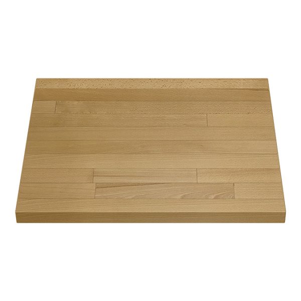 Chatsworth 610mm Traditional Green Countertop Vanity with Beech Worktop & Antique Brass Handles - Image 3