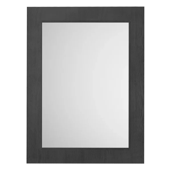 York 800 x 600mm Traditional Dark Grey Mirror