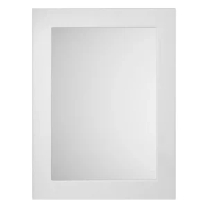 York 800 x 600mm Traditional White Ash Mirror