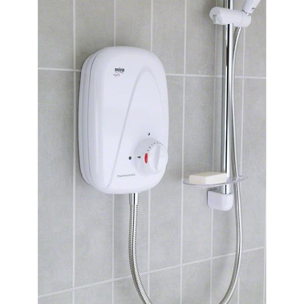 Mira   Vigour Thermostatic Power Shower   White & Chrome - Image 2