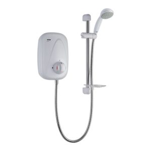 Mira   Vigour Manual Power Shower   White & Chrome