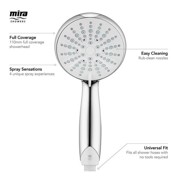 Mira Event XS Dual Outlet Thermostatic Power Shower - Image 6