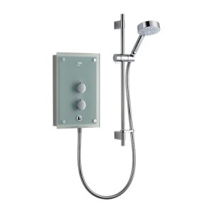 Mira   Azora 9.8kw Thermostatic Electric Shower   Frosted Glass
