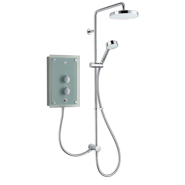 Mira Azora Dual 9.8 KW Electric Shower   Frosted Glass - Image 3